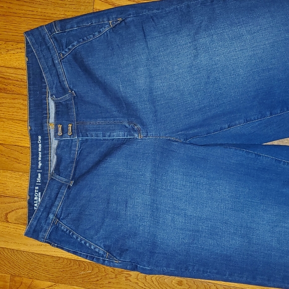 Talbots Denim - Talbot size 16 Petite high waist crop pants